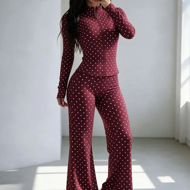 Polka Dot Activewear Set