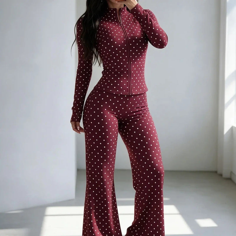 Polka Dot Activewear Set